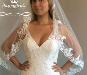 Gorgeous Lace Edge Bridal Veil